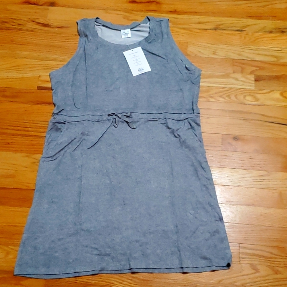Grey drawstring dress in xl.